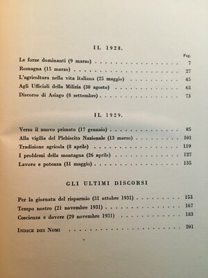 Arnaldo Mussolini: I Discorsi (1928 1931)   Romagna, Asiago, Fascismo, 1934
