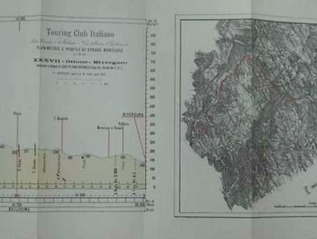 Piacenza, Cartografia Piacentina: Mappa Ottone Rivergaro, Viabilità Montana, 1905
