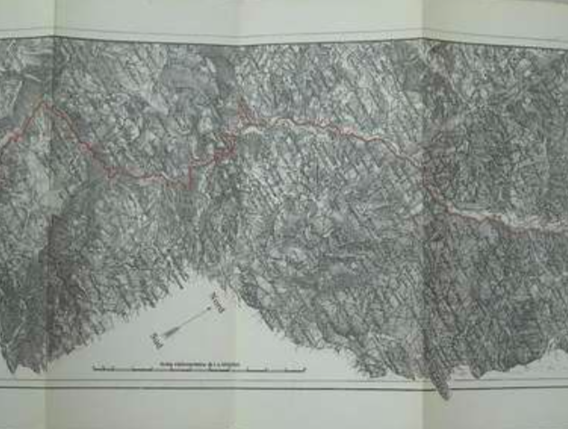 Piacenza, Cartografia Piacentina: Mappa Ottone Rivergaro, Viabilità Montana, 1905