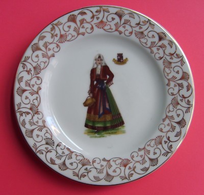 Folklore, Costumi Popolari: Piatto Decorativo In Ceramica, Sardegna