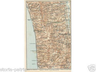 Calabria: Cosenza, Paola, Fiumefreddo, Dipignano, Amantea, Grimaldi   Antica Mappa