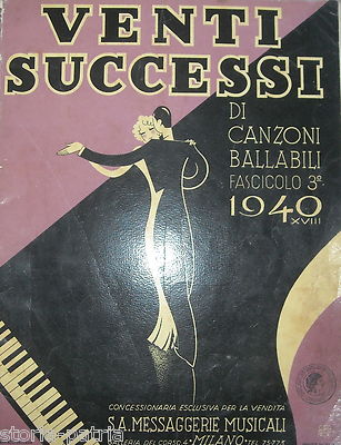 Venti Successi Di Canzoni Ballabili, Fascicolo 3°, 1940
