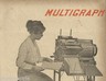 Scrittura, Macchine Da Scrivere, Ciclostile, Milano, Multigraph, Rara Pubblicitaria