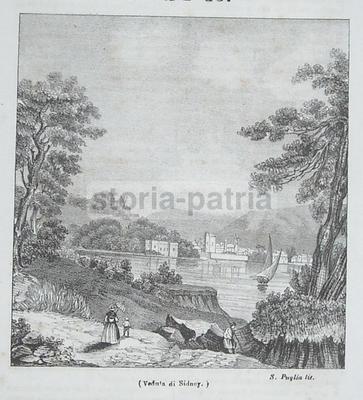 Veduta Di Sidney, Litografia Di S. Puglia, 1843