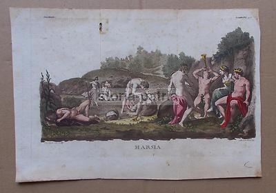 Marsia. Mitologia E Musica: Incisione All'Acquaforte Da Un Dipinto Di Correggio