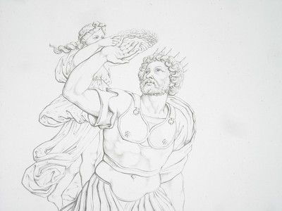Arte Antica: Mitologia E Incoronazione. Incisione Di Francesco Pagliuolo E Nicola Ferrari (1840)