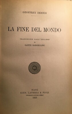 Esoterica: La Fine Del Mondo   Comete, Fuoco, Sete, Freddo, Collisione   Dennis, 1933