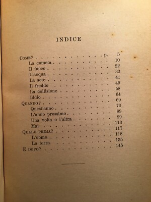 Esoterica: La Fine Del Mondo   Comete, Fuoco, Sete, Freddo, Collisione   Dennis, 1933