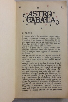 Astrocabala, Lo Specchio Del Futuro: Astrologia, Sogni E Lotto (pubblicità Sutter)