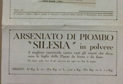 Agraria, Botanica, Ortaggi, Piante, Fiori, Pescia, Pacini: Pieghevole Pubblicitario