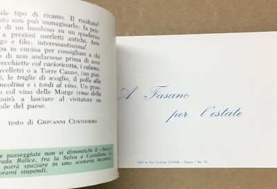 Puglia, Fasano: Edizione d'Epoca, Turismo, Arte E Sport Illustrato, 1959   Custodero