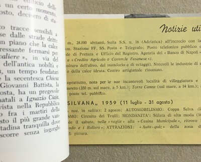 Puglia, Fasano: Edizione d'Epoca, Turismo, Arte E Sport Illustrato, 1959   Custodero