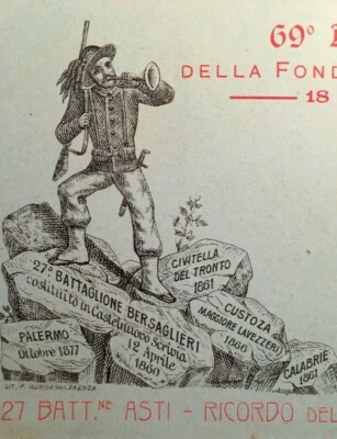 Bersaglieri: 27° Battaglione, Palermo, Custoza, Calabria, Civitella Del Tronto (1905)