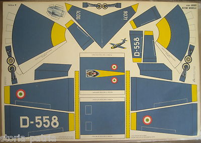 Aviazione Italiana: Aeroplano Da Ritagliare   Tavola 2
