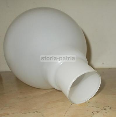 Design Modernariato: Coppa Vitrea In Vetro Bianco Lattiginoso