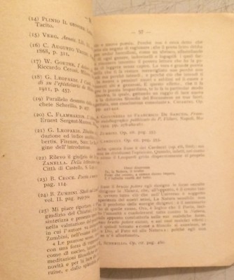Letteratura Italiana: Filologia   Giacomo Leopardi   Antica Edizione Napoletana   Levia