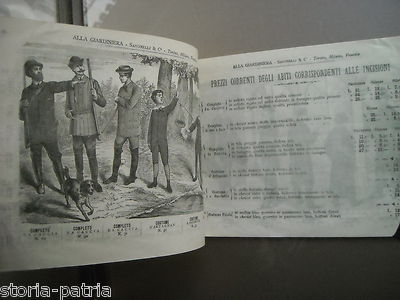 Torino: Moda Maschile, Abbigliamento, Catalogo Savonelli, 1884