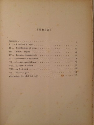 Giacomo Perticone: La Torre Di Babele. Politica, Fascismo E Antifascismo, 1949
