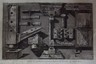 Piranesi: Porta Del Tempio Di Iside, Ingranaggi. Grande Antica Incisione Inusuale