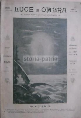 Luce e Ombra (Monthly Journal of Spiritualist Sciences). First Three Issues (1900-1901)