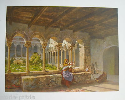 Lago Di Como: Rovine Del Chiostro Di S. Nicola A Piona. Veduta Architettonica E Folklorica, 1903
