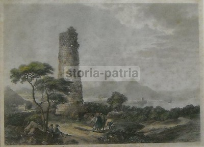 Antica Animata Veduta, Resti Monumentali, Paesaggio Costiero, De Ghendt, Siracusani