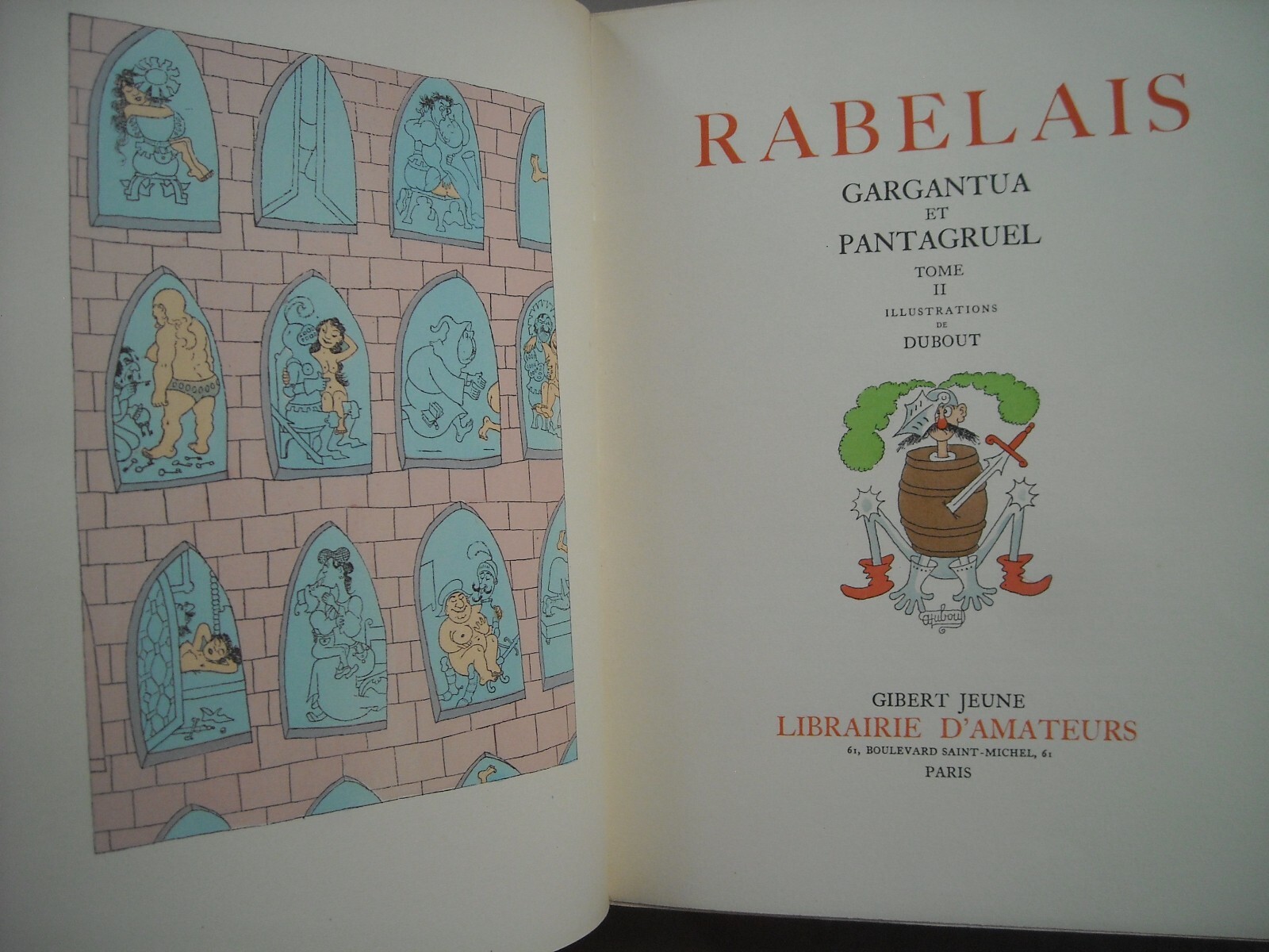 Rabelais: Gargantua E Pantagruel   Arte, Umorismo, Satira, Erotismo, Caricatura   Dubout
