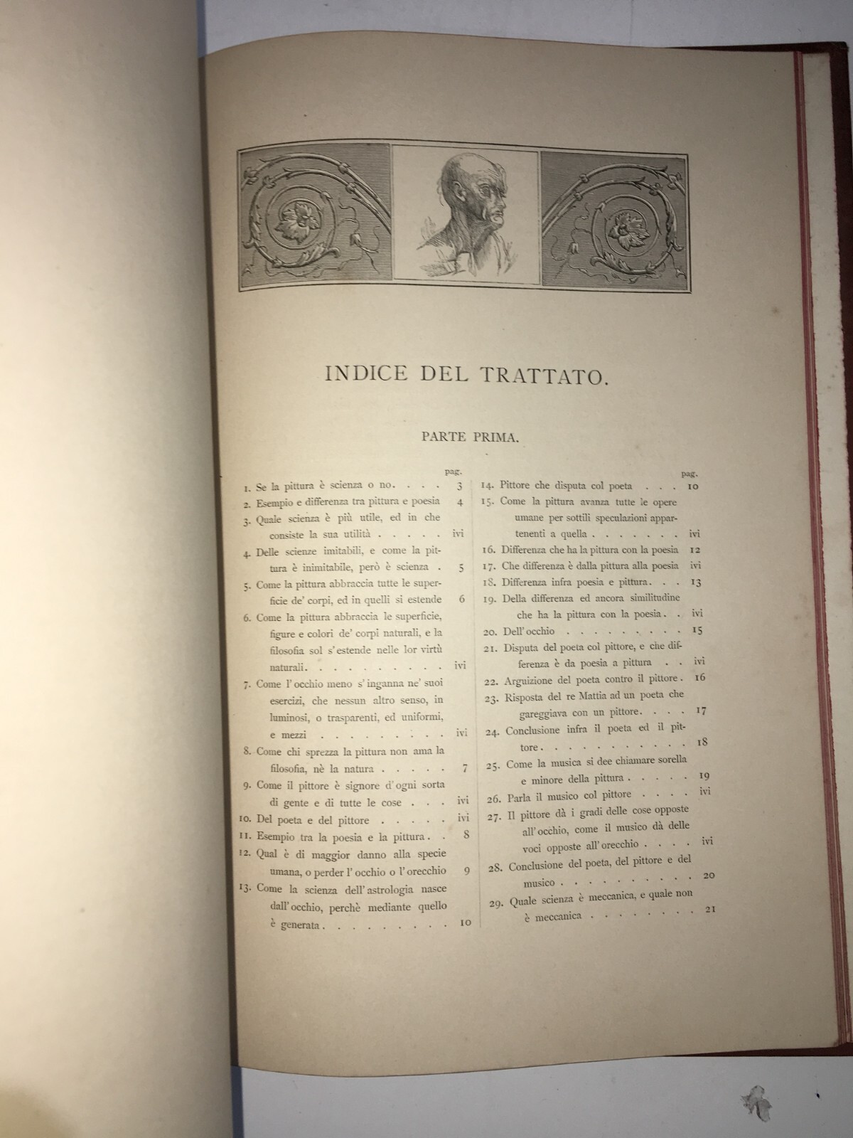 Leonardo Da Vinci: Trattato Della Pittura, Vasari, Antica Edizione Illustrata, 1890, Ritratto