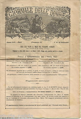 Il Giornale Delle Donne: Istruzione, Passatempo, Moralità (1927)
