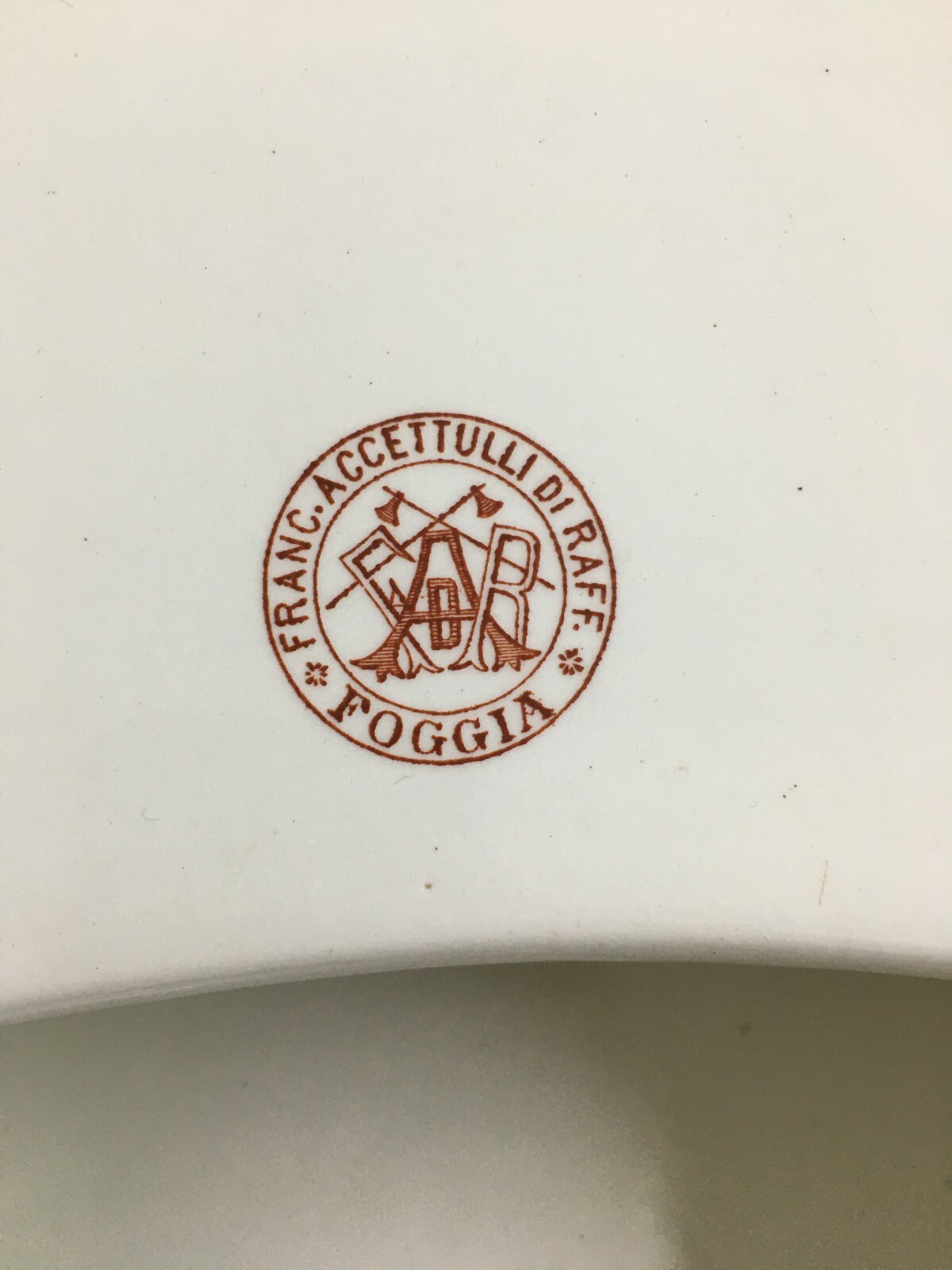 Igiene Sanitaria, Padella In Ceramica Pubblicitaria Farmacia Accettulli, Puglia