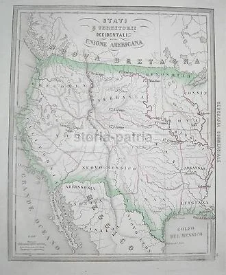 America del Nord: California, Oregon, Nebraska, Texas, Messico, Arkansas, Missouri, Iowa