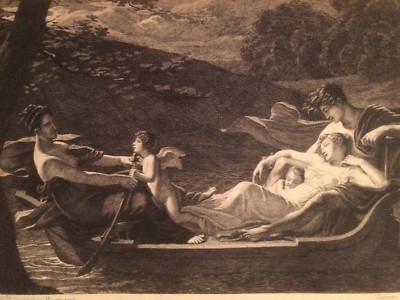 Arte Antica: Incisione Le Reve De Bonheur, Constance Mayer, Gaujean