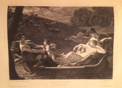 Arte Antica: Incisione Le Reve De Bonheur, Constance Mayer, Gaujean