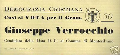 Abruzzo, Montesilvano, Volantino Pubblicitario Politico