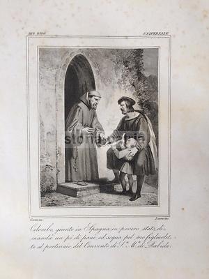 Spagna, Convento Di S. M. Di Rabida. Viaggi: Cristoforo Colombo. Artisti Lauro Gonin
