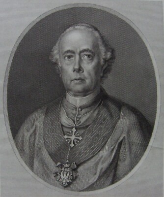 Cardinale Antonio Tosti, Incisore G.B. Costa, Ritratto Antico, Incisione '800