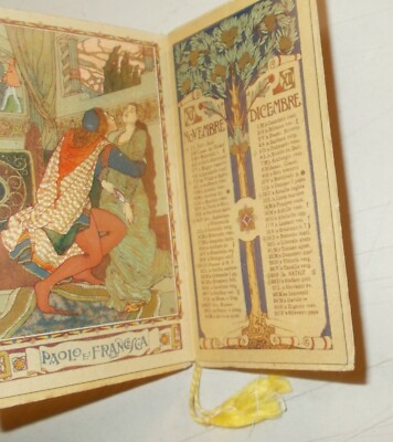 Cosmesi Profumeria Amori Celebri: Calendarietto Sirio Milano Ermini