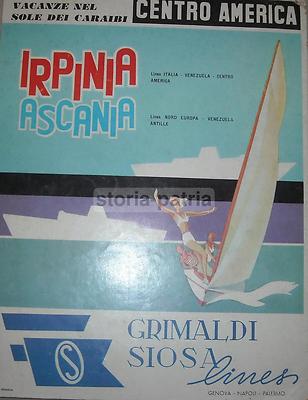 Genova, Napoli, Palermo: Navigazione Per America E Venezuela, Navi Irpinia E Ascania, Pubblicità Plasmon, Anni '60