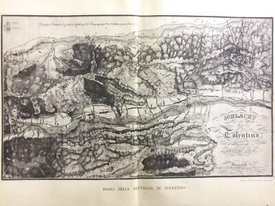 Marche, Militaria, Risorgimento: Battaglia Di Tolentino, Mappa Topografica Danesi