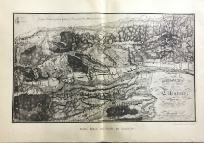 Marche, Militaria, Risorgimento: Battaglia Di Tolentino, Mappa Topografica Danesi
