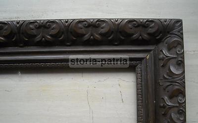 Antica Grande Cornice Artistica Liberty Con Decori A Pastiglia