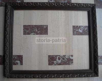 Antica Grande Cornice Artistica Liberty Con Decori A Pastiglia