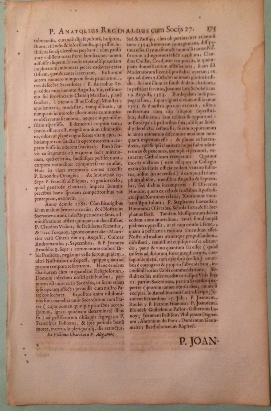 Teologia, Gesuiti Celebri, Spagna: Giovanni Maldonato. Antica Stampa Con Angelo E Libri