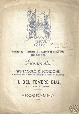 Musica, Teatro, Rivista: Roma, Trastevere Spettacolo "Fiammetta", Galitzin, Open Gate