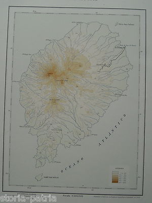 Cartografia Colonie Portoghesi, Isola Di S. Tomé, Carta Ipsometrica