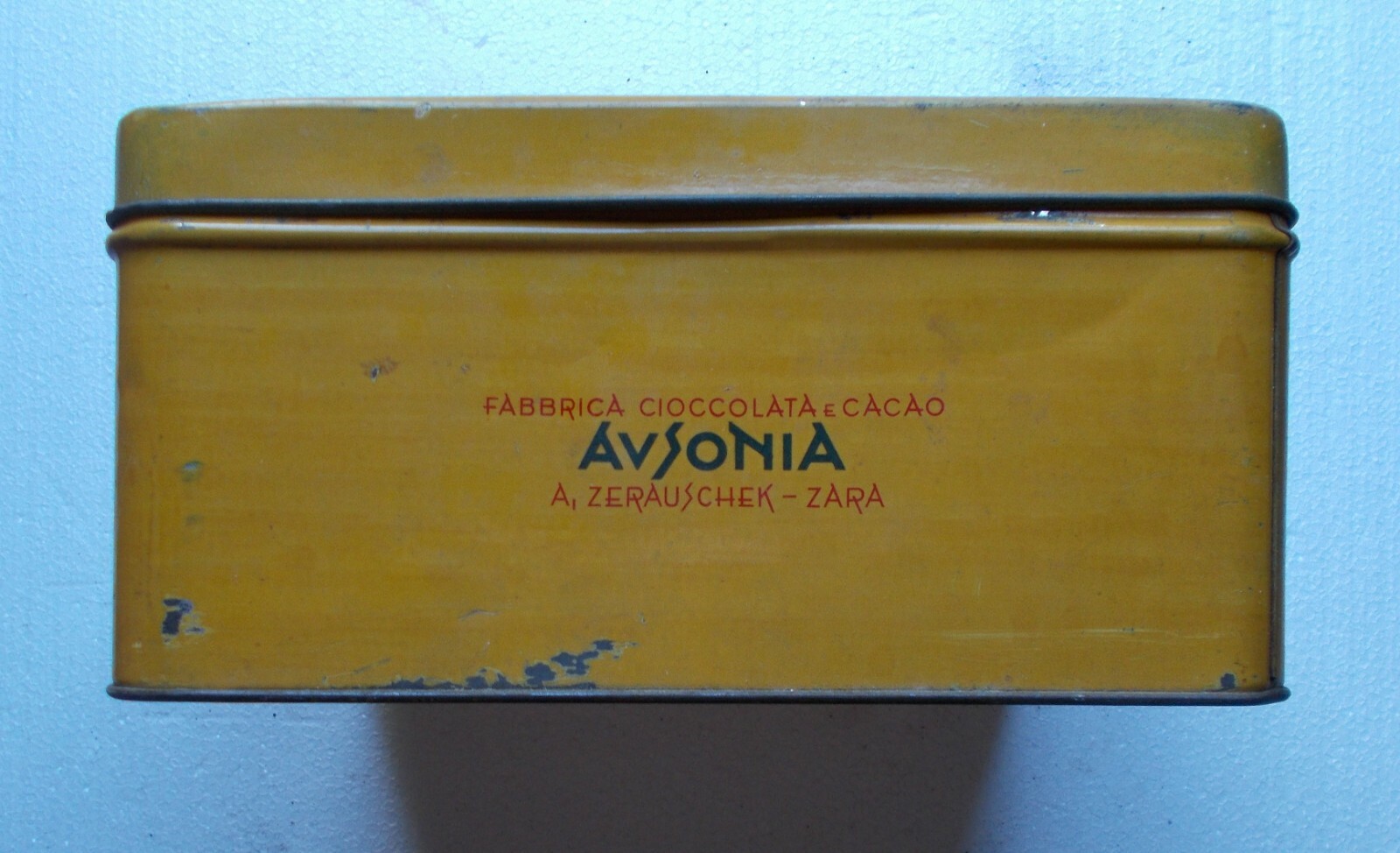 Scatola Pubblicitaria Ausonia, Cioccolato E Cacao A. Zerauschek, 1932