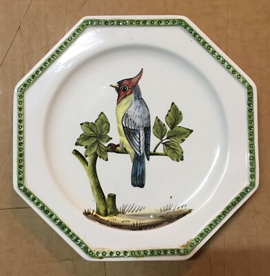 Zoologia, Ornitologia, Uccelli: Piatto In Ceramica Bassano