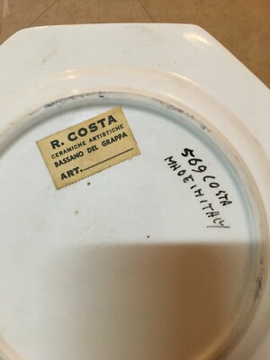 Zoologia, Ornitologia, Uccelli: Piatto In Ceramica Bassano