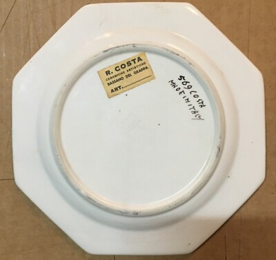 Zoologia, Ornitologia, Uccelli: Piatto In Ceramica Bassano