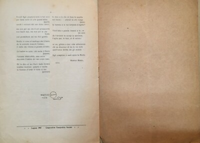 Marino Marin, Narciso. Lugano, Cagnoni Editore, 1907.